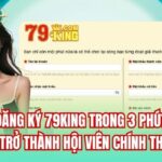 Đăng Ký 79King Trong 3 Phút Để Trở Thành Hội Viên Chính Thức